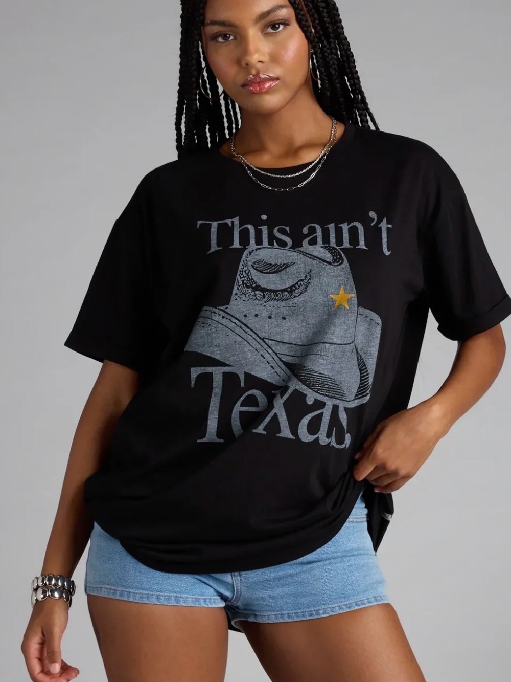 The Laundry Room Black 'This Ain't Texas' Graphic Tee